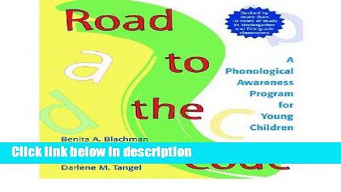 Books Road to the Code: A Phonological Awareness Program for Young Children Free Online