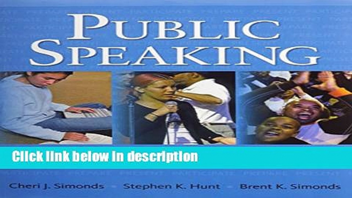 Download Public Speaking: Prepare, Present, Participate with MySpeechLab and Pearson eText [Full