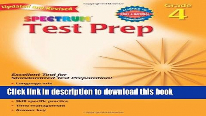 [PDF] Spectrum: Test Prep, Grade 4 E-Book Online