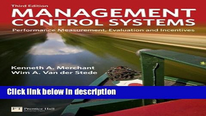 [PDF] Management Control Systems: Performance Measurement, Evaluation and Incentives (3rd Edition)