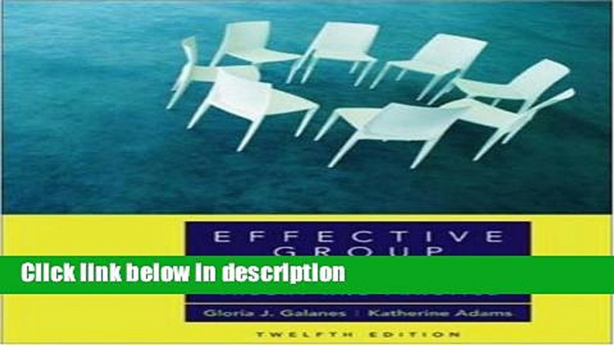 Ebook Effective Group Discussion: Theory and Practice Free Online