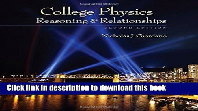 [PDF] College Physics: Reasoning and Relationships (Textbooks Available with Cengage Youbook)