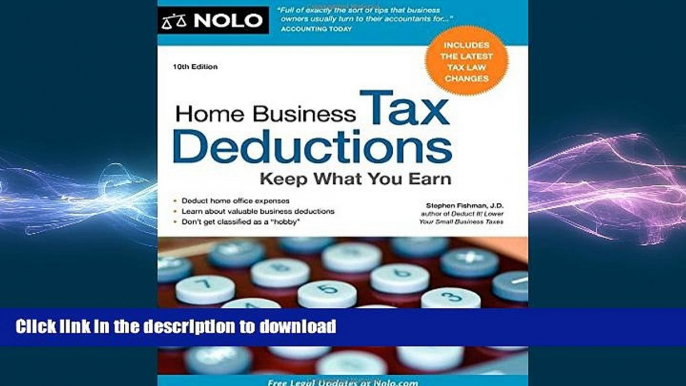 FAVORIT BOOK Home Business Tax Deductions: Keep What You Earn READ EBOOK