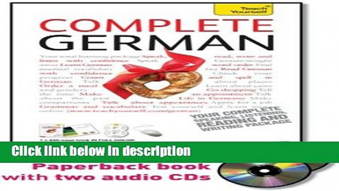 Books Complete German with Two Audio CDs: A Teach Yourself Guide (Teach Yourself Language) Full