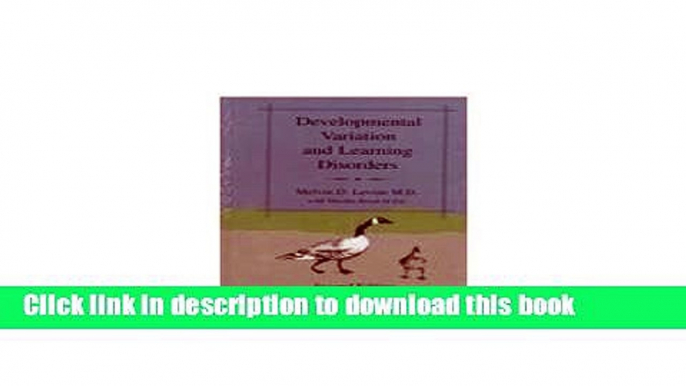 [PDF] Developmental Variation and Learning Disorders Download Online