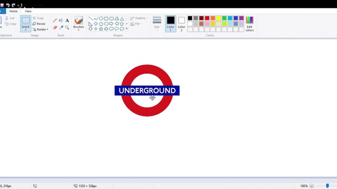 How to make your own tube station roundel.