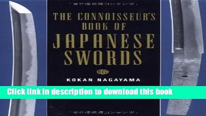 [Download] The Connoisseur s Book Japanese Swords Paperback Free