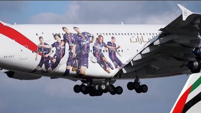 Emirates A380 Special livery | Paris Saint Germain