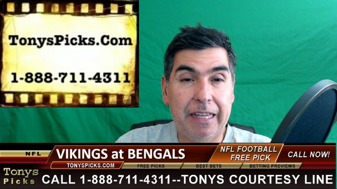 Cincinnati Bengals vs. Minnesota Vikings Free Pick Prediction NFL Pro Football Odds Preview 8-12-2016