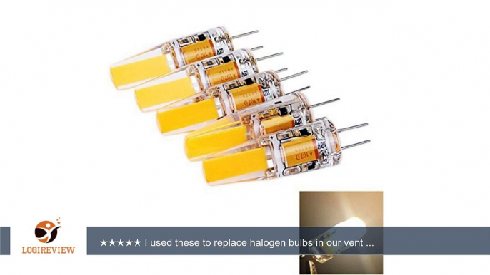 Pack 5pcs G4 COB LED light Bulb Epistar Chip Warm White 2700-3200K 2.5W High Brightness   |