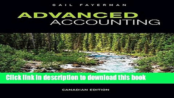 [Popular] Advanced Accounting, Canadian Edition Hardcover Free