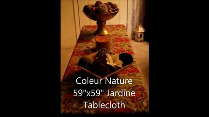 Best Rated Couleur Nature Jardine Tablecloth 71-inches by 106-inches Red/Grey Review