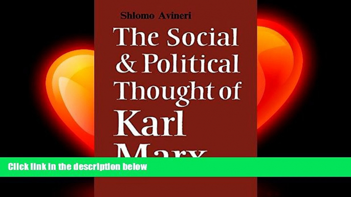 different   The Social and Political Thought of Karl Marx (Cambridge Studies in the History and