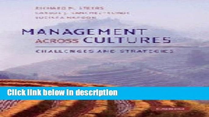 [PDF] Management across Cultures: Challenges and Strategies [Full Ebook]