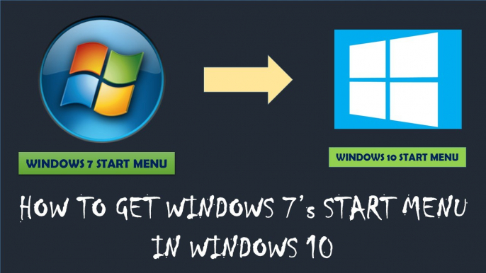 HOW TO BRING BACK WINDOWS 7 START MENU IN WINDOWS 10