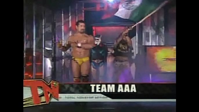 TNA America's X Cup Tournament (2004) - America's X Cup Final Eight Man Tag Team Elimination Match - Team Canada (Teddy Hart & Jack Evans, Johnny Devine, Petey Williams) vs Team AAA (Abismo Negro, Hector Garza, Juventud Guerrera & Mr. Aguila)