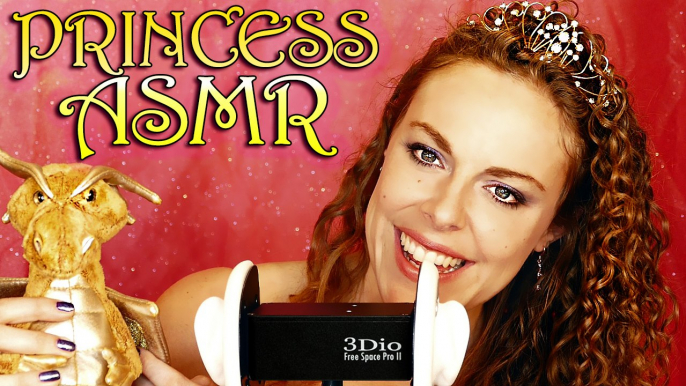 Pink Princess Girly ASMR Binaural Ear to Ear Whisper w/ Ear Cleaning, Brushing & Scratching