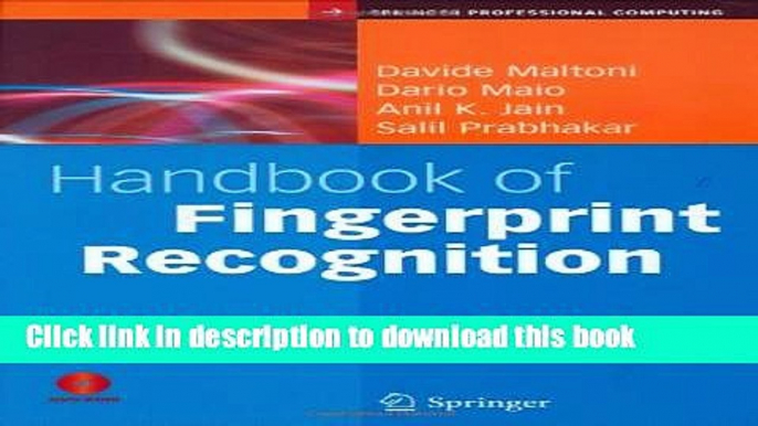 [Popular Books] Handbook of Fingerprint Recognition (Springer Professional Computing) Full Online