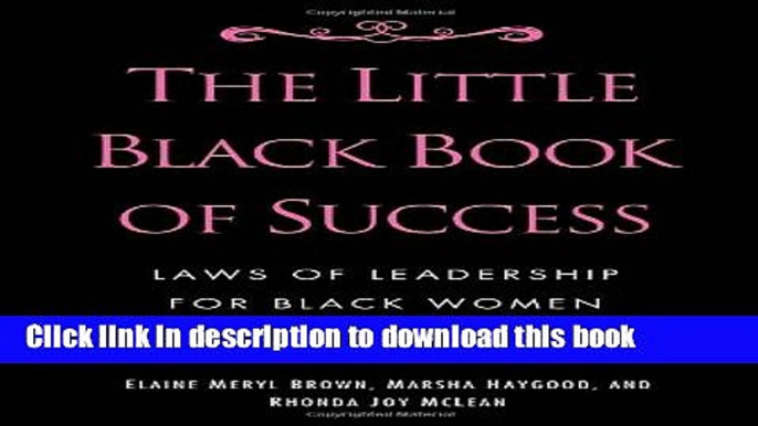 [Popular] The Little Black Book of Success: Laws of Leadership for Black Women Hardcover Collection