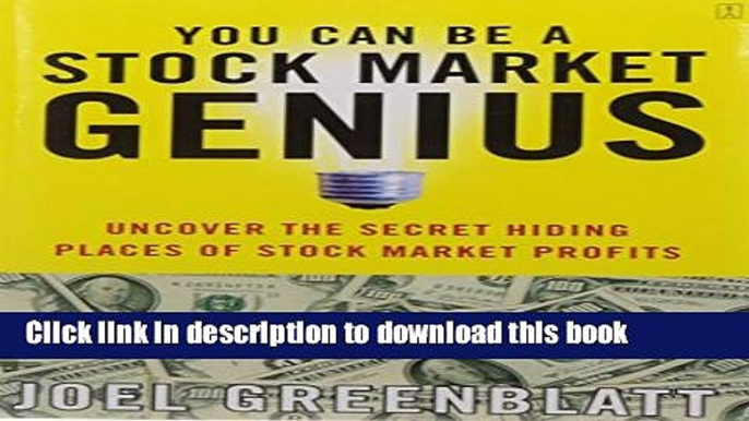 [Popular] You Can Be a Stock Market Genius: Uncover the Secret Hiding Places of Stock Market