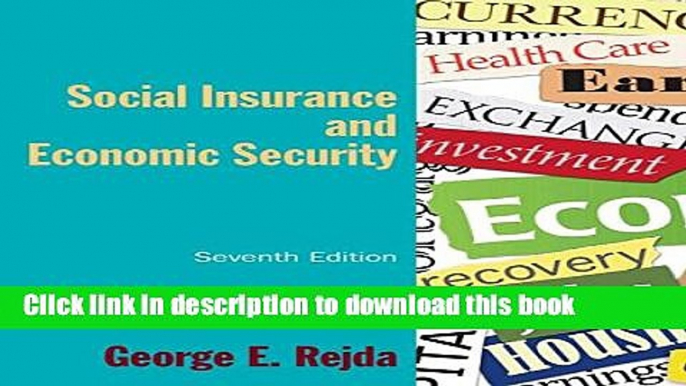 [Download] Social Insurance and Economic Security Kindle Collection