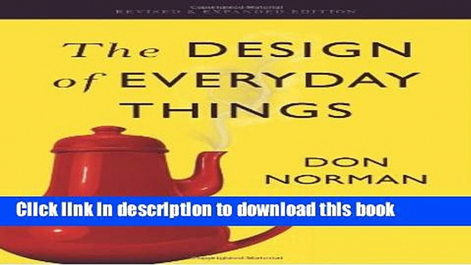 [Download] The Design of Everyday Things: Revised and Expanded Edition Hardcover Free