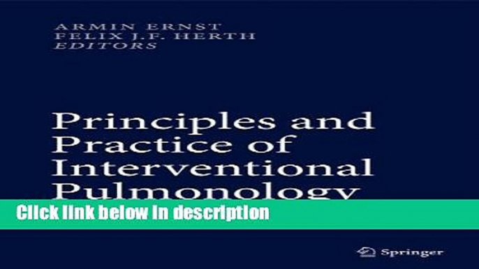 [PDF] Principles and Practice of Interventional Pulmonology Book Online