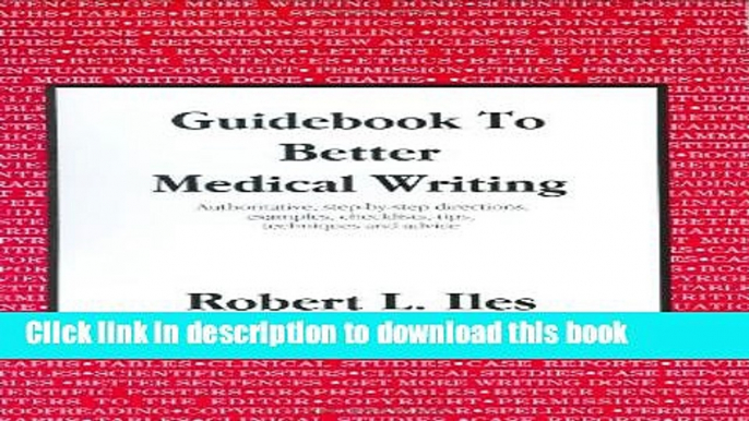 [Popular Books] Guidebook to Better Medical Writing Free Online