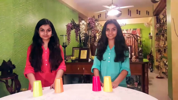 Adorable Duo Indian Girl singing the cup song - [FullTimeDhamaal]