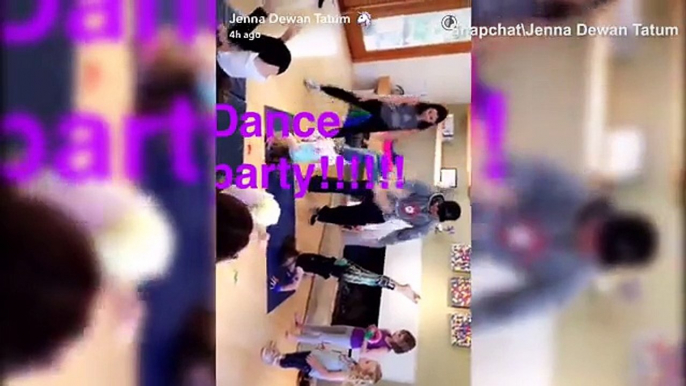 Jenna Dewan & Channing Tatum have cute dance party with kids