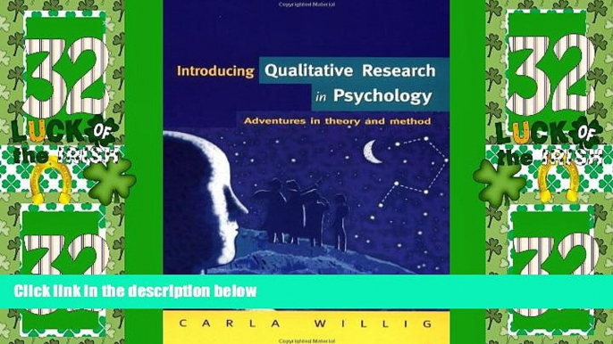 Must Have PDF  Introducing Qualitative Research in Psychology: Adventures in Theory and Methods