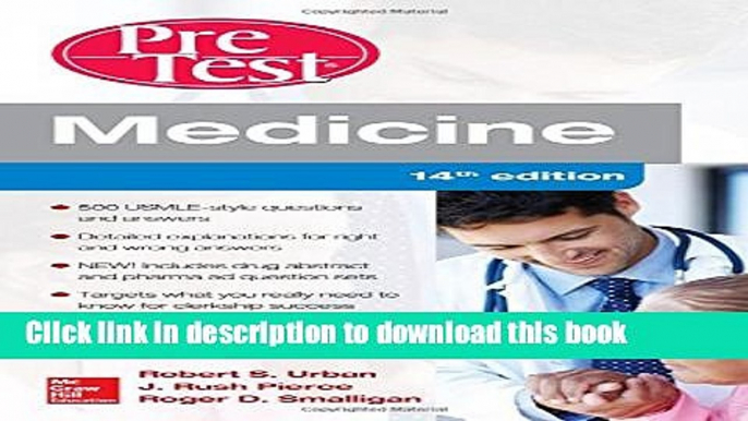 [PDF] Medicine PreTest Self-Assessment and Review, Fourteenth Edition Full Online