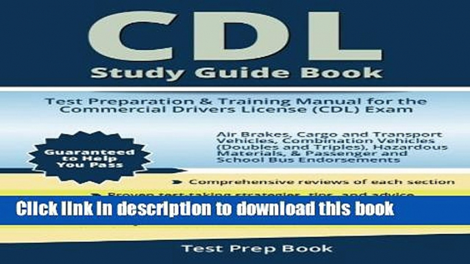 [Popular Books] CDL Study Guide Book: Test Preparation   Training Manual for the Commercial