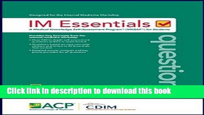 [Popular Books] IM Essentials Questions Full Online