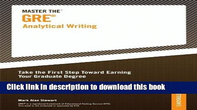 [Popular Books] Master the GRE Analytical Writing Full Online