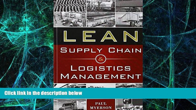 Must Have PDF  Lean Supply Chain and Logistics Management  Best Seller Books Most Wanted