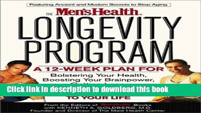 [Popular] MENS HEALTH LONGEVITY PROGRAM P Paperback OnlineCollection