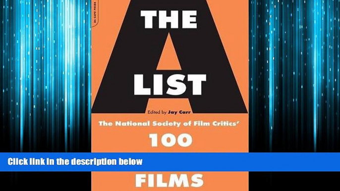 For you The A List: The National Society Of Film Critics  100 Essential Films