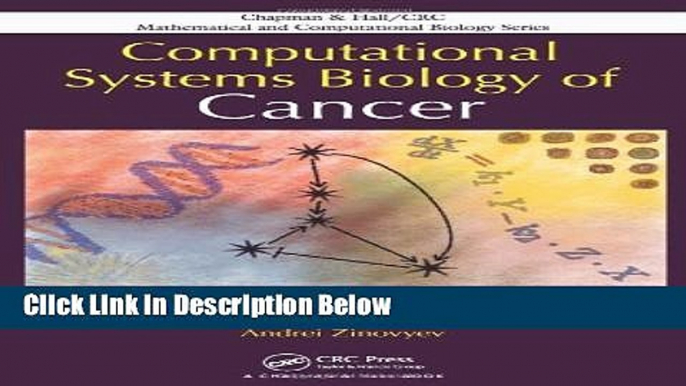 Books Computational Systems Biology of Cancer (Chapman   Hall/CRC Mathematical and Computational