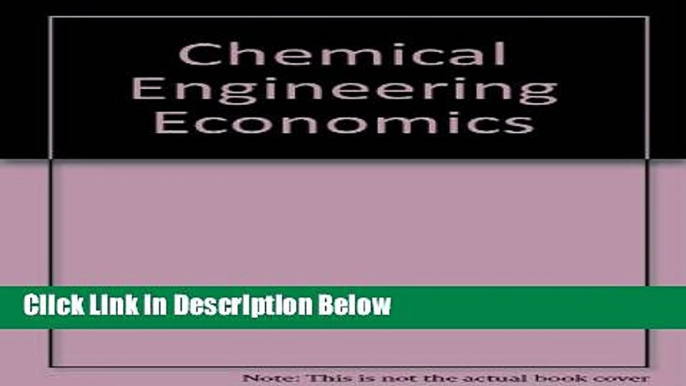 Books Chemical Engineering Economics Free Online