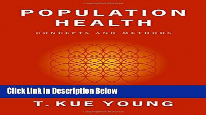 Books Population Health: Concepts and Methods Full Online