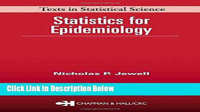 Ebook Statistics for Epidemiology Free Online