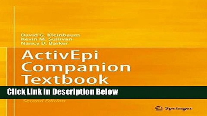 Ebook ActivEpi Companion Textbook: A supplement for use with the ActivEpi CD-ROM Free Online