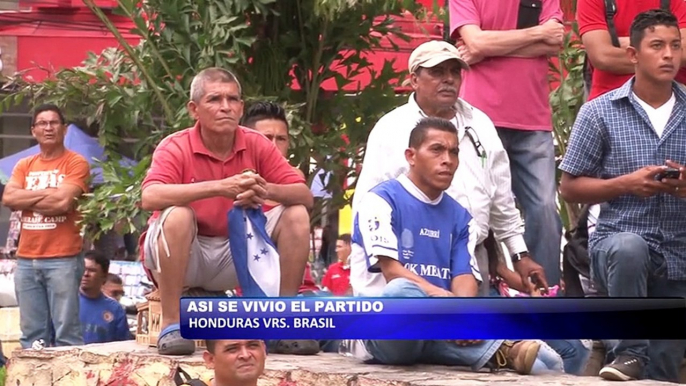 Asi se vivio el partido Honduras vrs Brasil