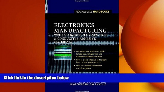 EBOOK ONLINE  Electronics Manufacturing  : with Lead-Free, Halogen-Free, and Conductive-Adhesive