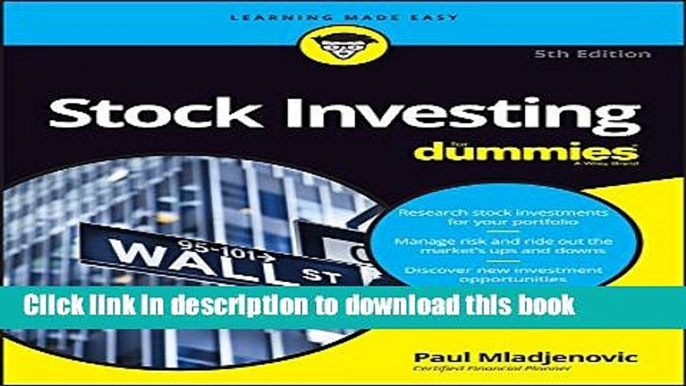 [Popular] Stock Investing For Dummies Paperback Collection