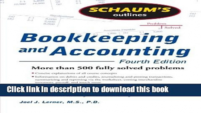 [Popular] Schaum s Outline of Bookkeeping and Accounting, Fourth Edition Hardcover Collection