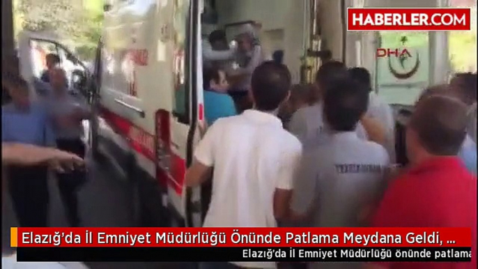 Elazığ'da İl Emniyet Müdürlüğü Önünde Patlama Meydana Geldi, Olay Yerine Çok Sayıda Ambulans Sevk...