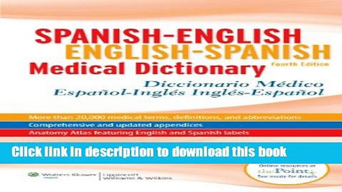 [Popular Books] Spanish-English English-Spanish Medical Dictionary: Diccionario MÃ©dico