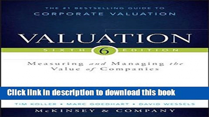 [Popular] Valuation: Measuring and Managing the Value of Companies Paperback Collection